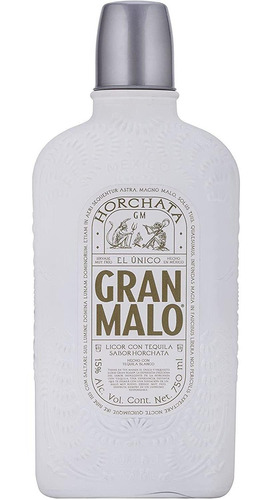 Imagen 1 de 1 de Licor Con Tequila Gran Malo Horchata 750 Ml