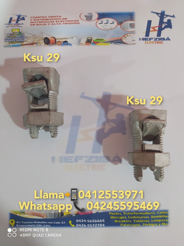 Ksu De 29 Y 34 Bimetalico Para Cable 250 Y 500 Mcm.