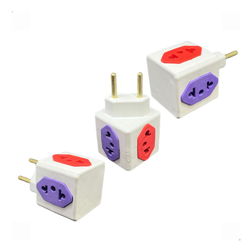 Kit 2 Benjamin Cubo Adaptador $ Entradas 250 Colorido 10a