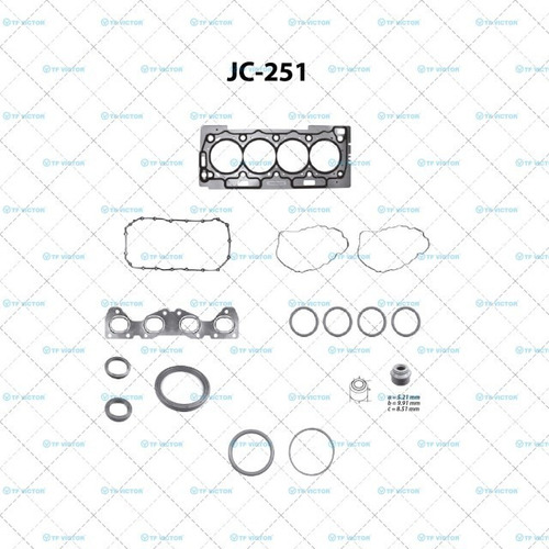 Jgo Juntas Completo Tfvicto Peugeot 207 Feline 1.6 2008-2011