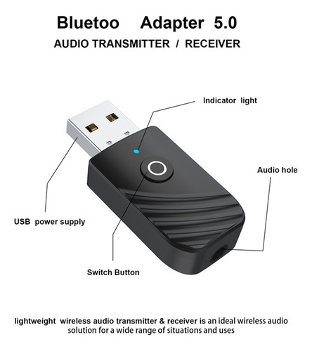 3 Transmisor Y Receptor Inalámbricos Bluetooth 5.0 De Baja