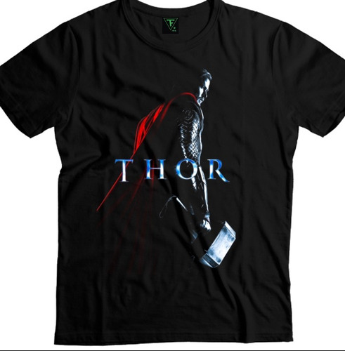 Polera Thor Dios Del Trueno Superheroe Niños Adultos Algodón