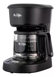 Mr Coffee Cafetera Programable Para 5 Tazas 25 Oz Negra Color Negro