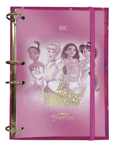 Fichario Princesas Disney Colegial 144 Folhas 10 Divisorias