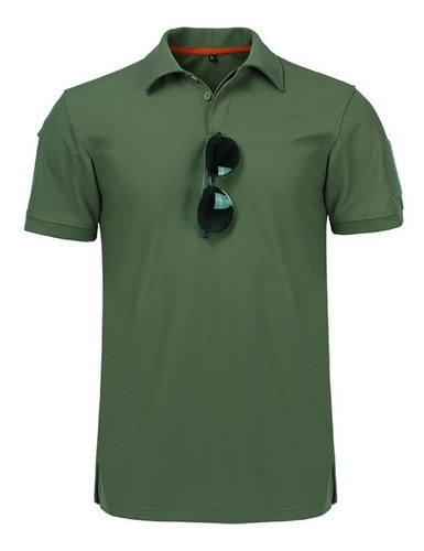 Polo Informal For Hombre, Camisa Táctica Militar De Manga