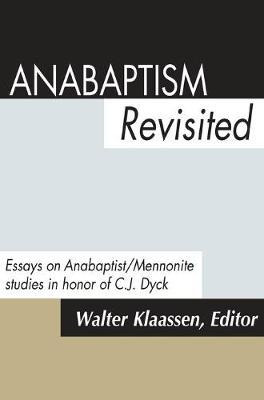 Libro Anabaptism Revisited - Walter Klaassen
