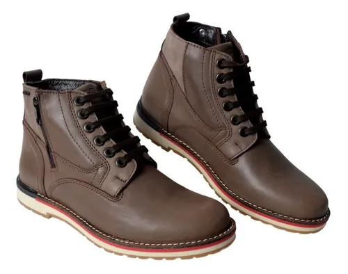 Borcego Hombre Cuero Ringo Hammer Cord n Cierre Liviano