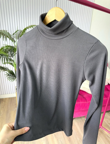 Remera Polera Mujer Morley Lisa Básica Manga Larga Pack X3