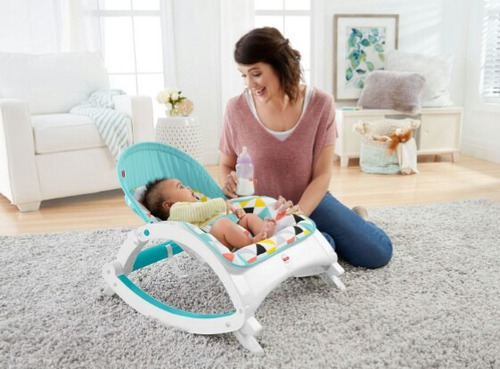 Silla Mecedora Portatil Crece Conmigo Fisher Price Para Bebe