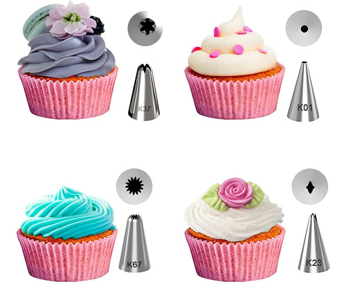 Puntas Y Mangas Pasteleras Kootek, Para Decorar Tartas, 42u.