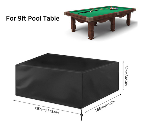 Mesa De Billar Plegable A Prueba De Polvo, Impermeable, 9 Pi