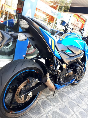 Imagem 4 de 8 de Suzuki Gsx-s750a Azul 2021 Único Dono Impecável
