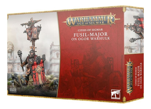 Cities Of Sigmar Fusil Major On Ogor Warhulk