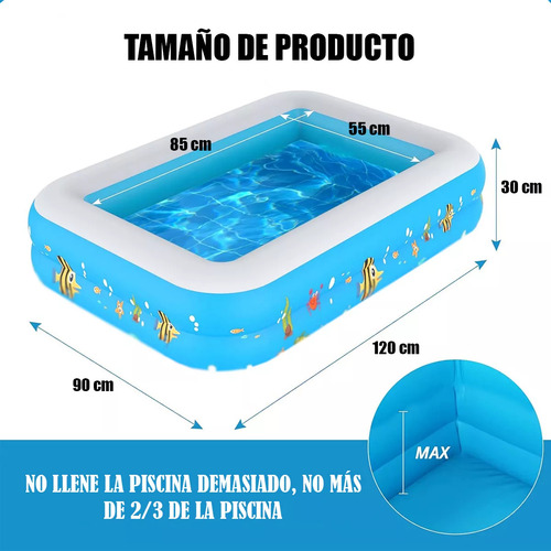 Piscina Inflable Para Niños Azul Oscuro Piscina Inflable Rectangular Piscina Niños Arcashopping Piscina Infantil Azul Oscuro Piscina Inflable Rectangular Piscinas Pequeñas Acolchada Niños
