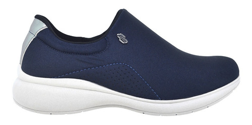 Tênis Casual Feminino Slip On Usaflex Ab6401db Azul Conforto