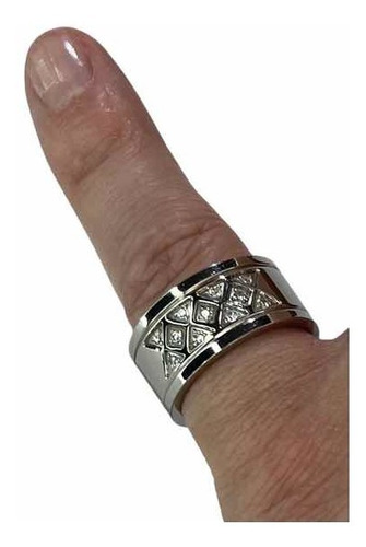 Imagen 2 de 7 de Anillo Acero Quirúrgico Circones Legítimos. Joyería Rometsch