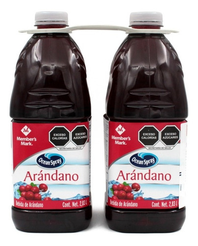2 Pack Jugo De Arándano Member's Mark Ocean Spray De 2.83 Lt