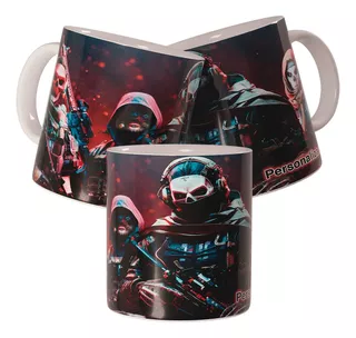 Taza Red Ghost Call Of Duty Warzone Mw3 Personalizada Mobile