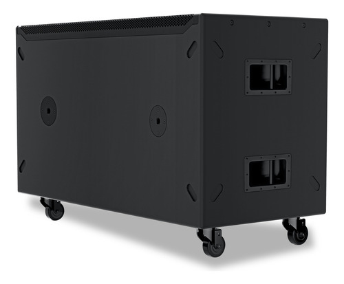 Subwoofer Doble 18 Audiobahn Immortal182 3000w Rms Dsp Color Negro