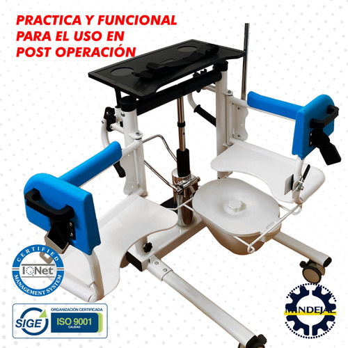 Silla De Traslado de Paciente Ducha Hidráulica Mindejal