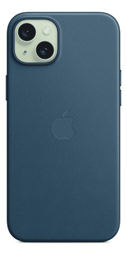 Case Tecido Finewoven Magsafe iPhone 15 Plus Azul Pacífico