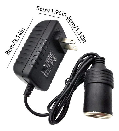 * Enchufe Adaptador Para Coche Cable De Encendedor