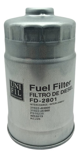 Filtro Diesel Para Dodge Hyundai H100 Tipo Van 31922-4h000