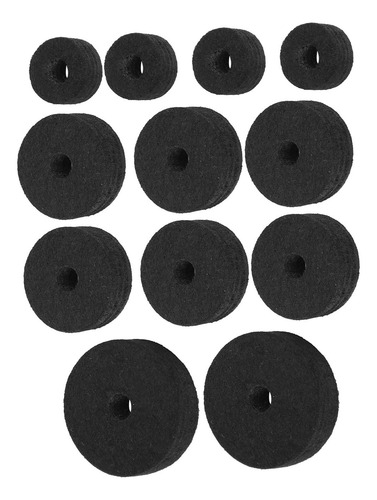 23pcs Kit De Platillo De Almohadilla De Tambor Sin Deslizami
