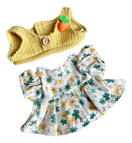 2 Ropa Para Muñecos De Peluche De 20 Cm, Bonito Amarillo