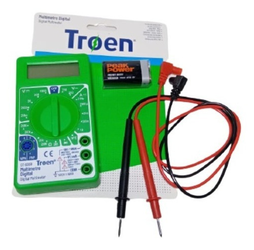 Multímetro Digital Troen Acv 200v-750v Dcv 200mv-1000v