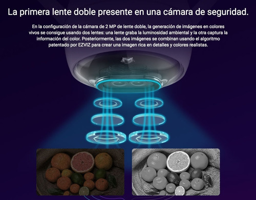 Imagen 3 de 10 de Kit Inalambrico Ezviz Camara Ip 1080p C3x Wifi Luz Audio