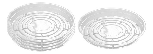 5x Plástico Redondo Maceta Platos Agua Bandeja Interior