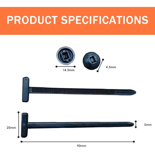 Nylon Universal Cable Tie Buckle, Reusable Nylon Zip Ties 50 Piezas
