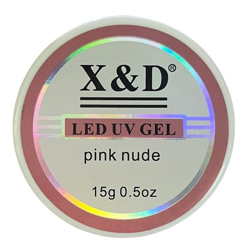 Gel Xed Led Uv Alongamento De Unhas X&d 15g Cor Pink nude