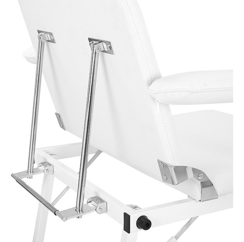 Camilla Masaje Silla Spa Consultorio Lashista Portatil Color Blanco