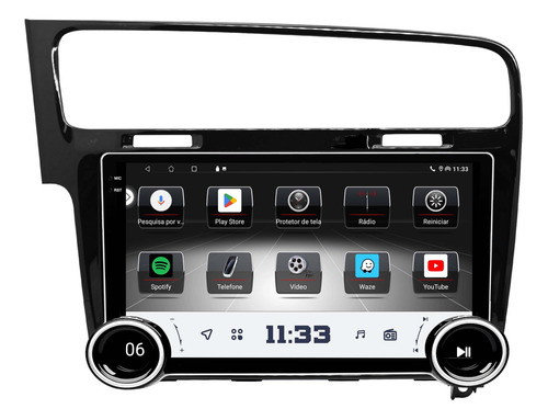 Multimidia Golf Mk7 13/19 Android Auto 64gb Carplay 10p Knob