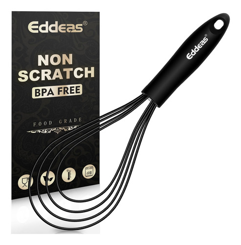 Batidor Plano, Batidor De Salsa De Silicona Eddeas Para Coci