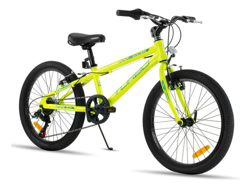 Bicicleta Rancing 2.0 Para Niño De Aluminio Amarilla Turbo Color Amarillo Tamaño del cuadro 110cm-130cm
