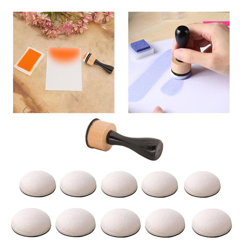P Mini Espumas Para Mezclar Tinta Con 1 Mango 10 Esponjas