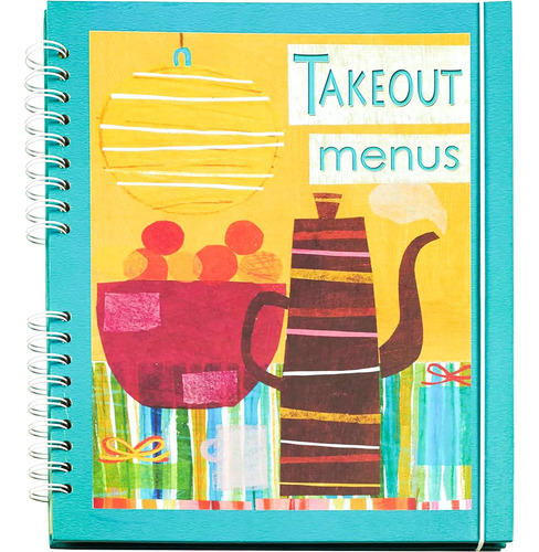 Takeout Menu Organizer - Colorful Kitchen