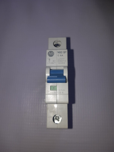 Allen Bradley 1492-spm1c060 Interruptor Termomagnetico 6a (Usado)