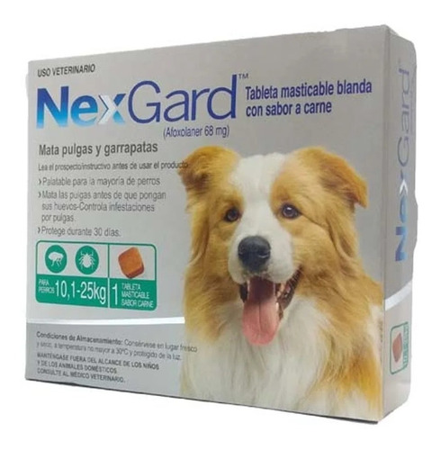 Nexgard Antipulgas Y Garrapatas Para Perros De 10.5 - 25 Kg