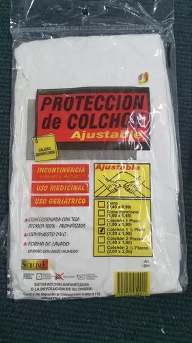 Protector Matelaseado Cubre Colchon 90 X 190 1 1/2 Pl Topbuy
