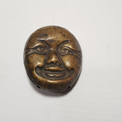 Antiguo Buda Cascabel Pendant Sonajero Bronce 1920 Mag 60105