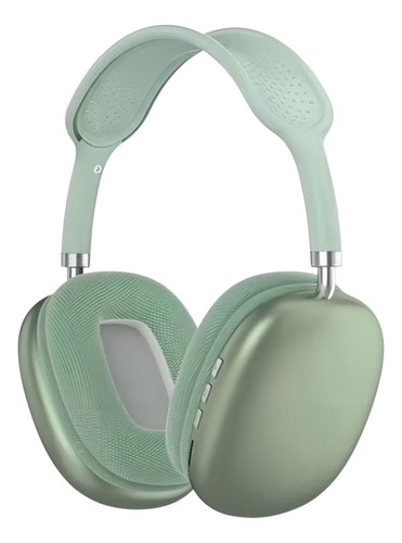 Fone Ouvido Headphone Bluetooth Microfone Max P9 Air Sem Fio Cor Verde Cana