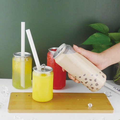 200 Uds. Botellas De Bebidas Desechables, Latas De Jugo