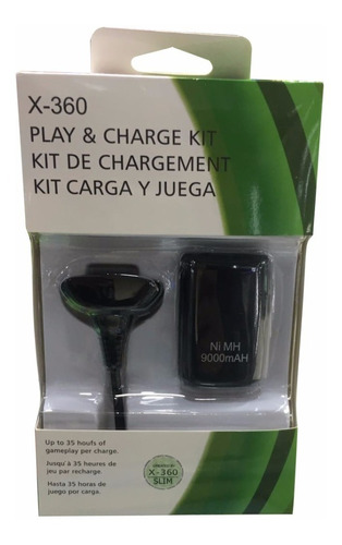 Accesorios Videojuegos Xbox 360 Play And Charge Kit Bateria