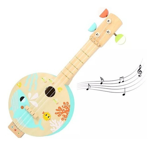 Banjo Para Niños Instrumento Didactico Guitarra Tooky Toy