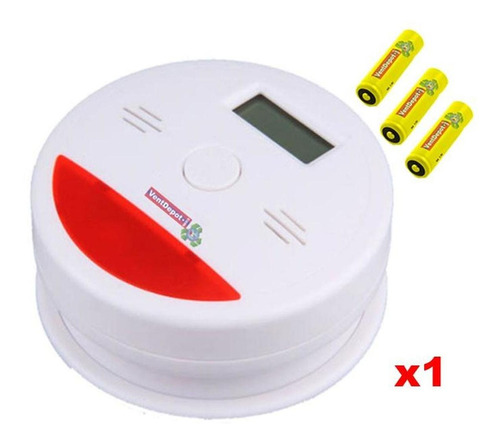 Detector De Humo Con Sensor, Mxsku-001, Alarma Visual Roja,