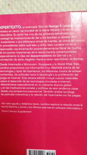 Hipertexto 3.0 George P. Landow (Usado)